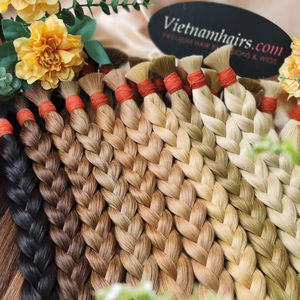 Extensiones de cabello humano de alta calidad a granel con ondas de cutícula completa recta vietnamita 100% más vendidas - Product Image 2