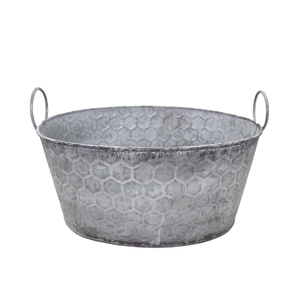 Macetas de Metal de Color oxidasa gris hierro decorativas de lujo uso para decoración de hogar y jardín hechas a mano a granel - Product Image 4