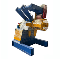 Ligne de production de formage de bobines de tôles métalliques robustes 3T/5T/7T/10T/12T avec dérouleurs hydrauliques et moteur facile à utiliser