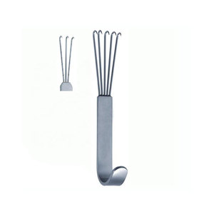 Rétracteur à griffes d'ours, rétracteur mammaire, poignée plate, 5 pointes acérées, acier inoxydable, ensemble d'instruments chirurgicaux professionnels - Product Image 1