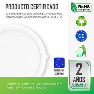 Plafonnier LED encastré rond 24W 1920lm - Product Image 2