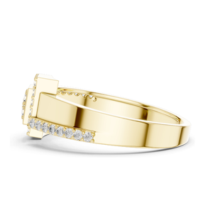 Bague pour femme en diamant de laboratoire, clarté VVS-VS, 0,33 CT, or 18 carats, 14 carats, 10 carats et argent 925, or rose, or jaune, or blanc et moissanite - Product Image 6