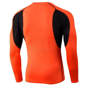 เสื้อแรชการ์ด LITATTIRES สำหรับผู้ชาย - สวมใส่สบาย ระบายอากาศได้ดี เป็นมิตรต่อสิ่งแวดล้อม แขนยาว คุณภาพสูง ผลิตจากผ้าสแปนเด็กซ์/โพลีเอสเตอร์ด้านหน้า - Product Image 2