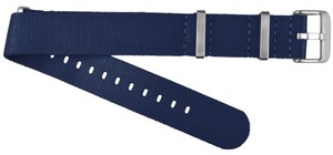 Bracelet de sport unisexe B17 20-22 mm en nylon et acier inoxydable, bleu, résistant à l'eau, respirant, léger, durable, souple et réglable - Product Image 2