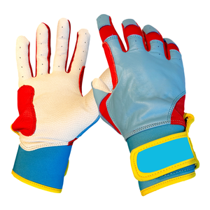 Gants de baseball et de softball en cuir de qualité supérieure à poignets courts professionnels, légers et durables pour le frappeur à très bas prix - Product Image 6