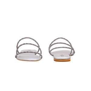 Pantoufle argentée à imprimé animal modèle FN7897 - Product Image 2