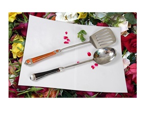 COUVERTS EN ACIER INOXYDABLE AVEC POIGNÉE EN ALUMINIUM POUR DÉCORATION DE TABLE À MANGER - Product Image 5
