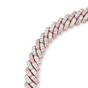 Chaîne cubaine en or rose 10 carats à la mode avec diamants cultivés en laboratoire collier glacé personnalisé bijoux pour hommes mode Streetwear Look - Product Image 2