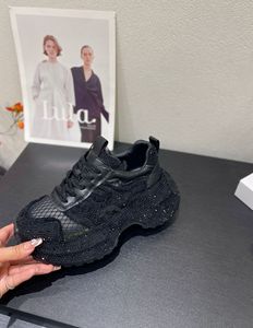 2024 femmes haute qualité grosses baskets décontracté mode marche Styles en cuir véritable doublure à lacets fermeture tissu supérieur - Product Image 4