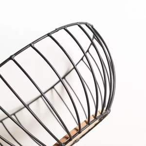 Cesta de Frutas de Estilo Nórdico, Cesta de Cocina Contemporánea, Frutero Negro Mate, Cesta de Alambre Geométrica, Tazón Decorativo de Hierro - Product Image 6