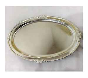 Hand Woven Round Shape Rattan Serving Tray Fruit Display Basket Tray <b>Restaurant</b> <b>Hotel</b> Ware <b>Supplies</b> Exclusive Style - Product Image 6