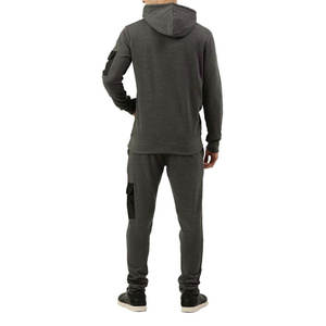 Ensemble de survêtement pour homme, tissu confortable, coupe active, option de logo personnalisé, ensemble deux pièces pour la salle de sport, la course à pied, les activités de plein air et le style de vie - Product Image 3