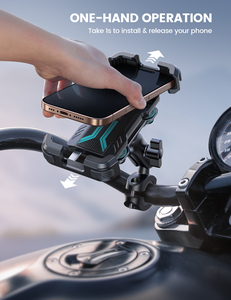 Lamicall BCSP05 Custom High Quality Aluminum Motorcycle Phone Holder <strong>Vibration</strong> Damper <strong>Anti</strong> <strong>Theft</strong> Mount Bracket Stand Promotion - Product Image 4