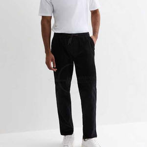 Pantalones de pana informales para hombre superventas, forro polar ligero cómodo con diseño Simple, patrón recto, estilo moderno - Product Image 3