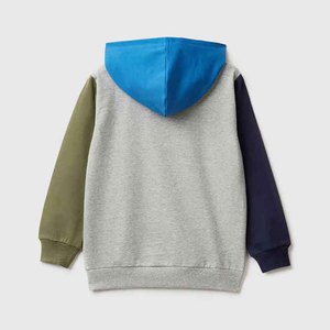 Vente en gros de nouveaux vêtements de sport pour enfants personnalisés, sweats à capuche imperméables coupe-vent en molleton de coton solide 100% pour garçons et filles en hiver - Product Image 5