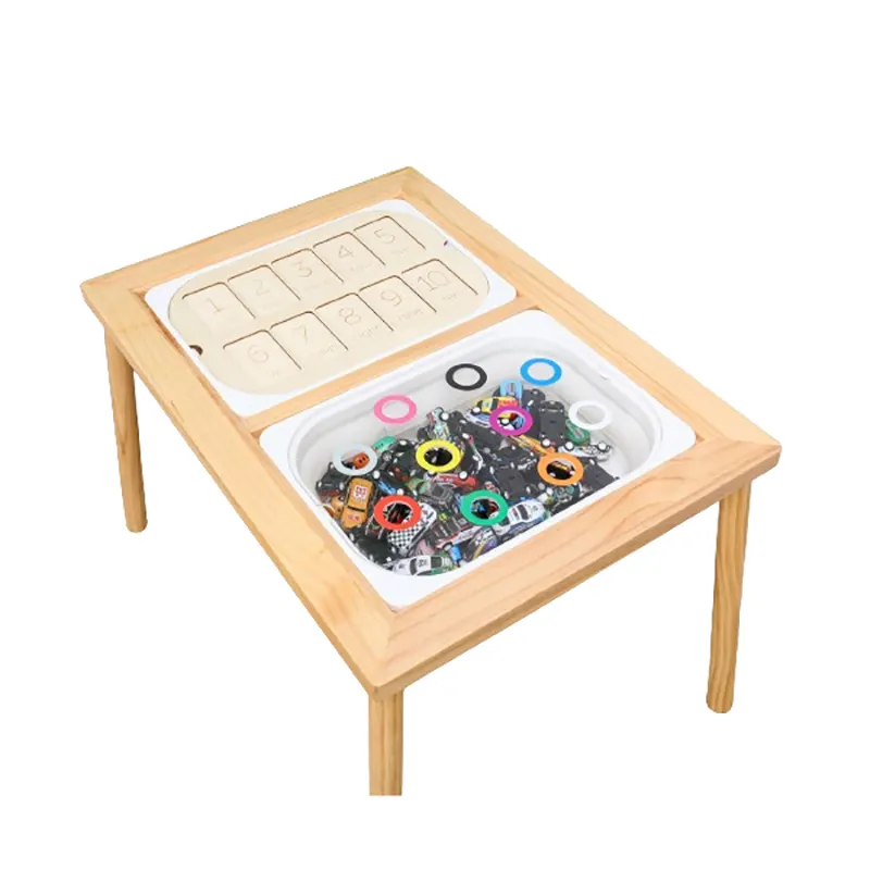 Multi desktop children sensory table study play activity sand and water table for kids