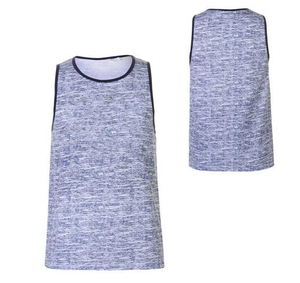 Prix d'usine, débardeur de sport pour homme en maille respirante, couleur unie personnalisée, haute qualité, séchage rapide, polyester/coton, plusieurs couleurs - Product Image 1