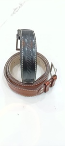 Cinturón de cuero genuino de grano completo de piel de vaca Premium unisex con diseños de herramientas manuales Cinturones de lujo de longitud personalizada listos para enviar - Product Image 6