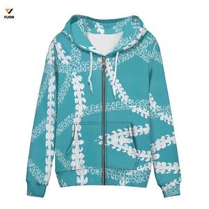 Sweat à capuche surdimensionné léger pour femme avec fermeture éclair complète et manteau décontracté à manches longues avec poches pour sweat-shirt - Product Image 1
