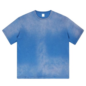 T-shirt pour homme de haute qualité, délavé à l'acide, best-seller, streetwear, tissu 100% coton jersey, t-shirt pour homme, couleur unie, pour adulte, en vente - Product Image 5