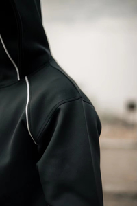 Sweat à capuche d'automne pour homme 100% coton avec cagoule à double capuche pour un ajustement personnalisable par temps froid brodé 2 pièces - Product Image 6