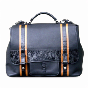 กระเป๋าแมสเซ็นเจอร์หนังแท้โบฮีเมียนทรงใหญ่ทำด้วยมือสไตล์อินเดีย - Product Image 1