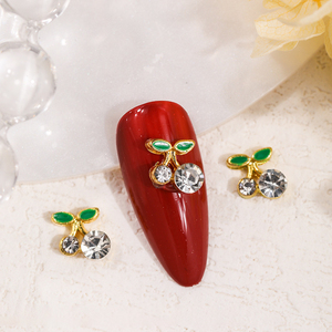 Vente en gros Mignon Accessoires pour Ongles Cerise Nail Art <span class=keywords><strong>Strass</strong></span> Femmes Décorations de Beauté Charme pour Ongles <span class=keywords><strong>Strass</strong></span> en Vrac - Product Image 3