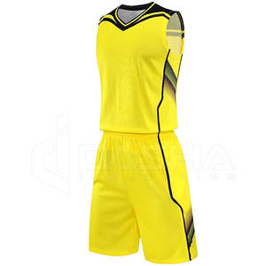 Personnalisable Double Face 100% Polyester Basketball Jersey Respirant Plus Size Réversible Uniforme Design - Product Image 2