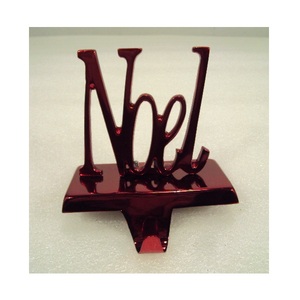 Blue Snow Flakes Metal <b>Stocking</b> <b>Holder</b> For Christmas Table Top Decorative - Product Image 3