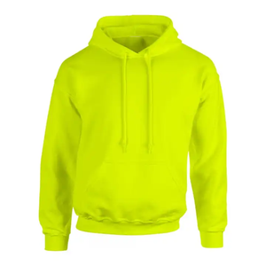 Sweats à capuche vierges personnalisés à manches longues Sweat à capuche pour hommes de couleur unie Sweat à capuche couleur verte à épaules tombantes - Product Image 4