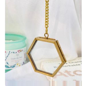 Regalo DE BODA diseñador Hexagonal nuevo marco de fotos colgante de Metal nuevo marco de Metal marco de fotos de boda - Product Image 1