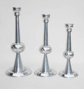 Bougeoir de table décoratif en métal moderne, centre de table, mini-bougeoir vintage - Product Image 3