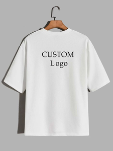 Custom Logo 100% Cotton Heavy <b>Weight</b> T-shirts Tee Shirt Women Thick Cotton Oversized <b>Blank</b> Crew Neck Tee OEM/ODM - Product Image 3