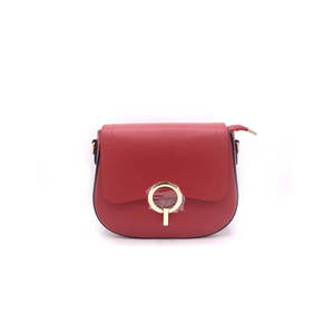 Structured Crossbody Bag in Genuine Dollar Leather - Made in <b>Italy</b> - Art. 24011 - Product Image 1