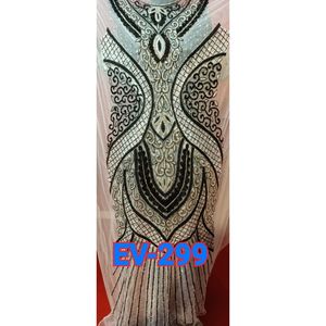 Designer Luxury Ethnic Wedding Dress <b>Fabric</b> with Beaded Embroidery on <b>Net</b> Front and Back Work for Party or Engagement - Product Image 3