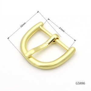<span class=keywords><strong>Boucle</strong></span> de ceinture pour femme au design personnalisé, anti-décoloration, finition or brossé, 30 mm, en métal, pour ceinture en cuir - Product Image 1