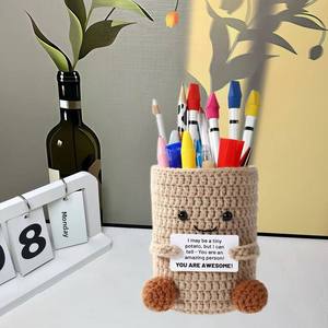 Portalápices de Patata de Ganchillo Personalizable Directo de Fábrica - El Artesanía Textil Más Vendida para Oficina y Escuela - Product Image 2