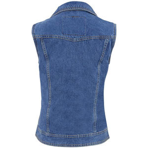 Nuevo diseño de los hombres sin mangas de mezclilla motocicleta chaleco sin espalda patrón bordado Casual ropa deportiva de talla grande transpirable impermeable - Product Image 2