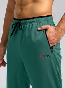 Pantalones informales ajustados de poliéster 100% para hombre con cintura elástica y múltiples bolsillos para ropa de trabajo diaria e informal elegante - Product Image 6