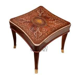 Juego de Mesa de Centro de Madera Clásica de Lujo con Dos Mesas Auxiliares - Product Image 4