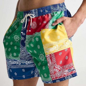 <b>Men's</b> <b>Bandana</b> Swim Pakistan Shorts Basketball Shorts Drawstring Closure Knitted Spring Shorts Method Directly Manufacturer - Product Image 3