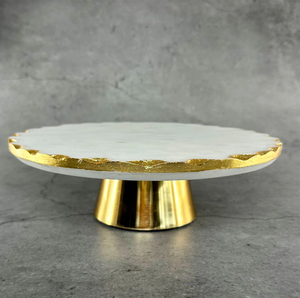 Haute vente meilleur fabricant support à gâteau en marbre maison cuisine produit décoratif support à gâteau en bois et en marbre - Product Image 2