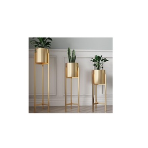 Handmade planters customized design decorative planters Rattan <b>net</b> planters flower pots with stand for indoor outdoor plants - Product Image 6