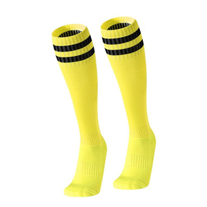 1 paire de bas de futsal Chaussettes de football longues antidérapantes pour le sport, le football, la cheville et la jambe Protège-tibia Protecteur de compression avec 100% polyester - Product Image 3