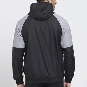 Veste coupe-vent pour homme, design personnalisé en gros, imperméable, tissu polyester léger, style surdimensionné, fermeture éclair, séchage rapide - Product Image 2