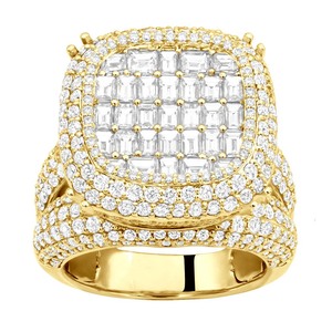 Anillo de Hip Hop de diamantes de múltiples formas de Plata de Ley 925 para joyería de moda para hombres - Product Image 3