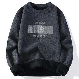 Chaud en gros oem logo conception personnalisée blanc simple pull hommes sweat personnalisé cou hommes sweats - Product Image 6