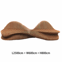 Banc paramétrique personnalisable en bois massif, mobilier d'extérieur, canapé-banc en bois, chaise paramétrique en bois