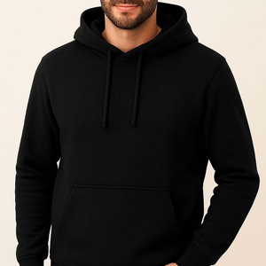 Survêtement d'hiver pour homme, grande taille, à capuche, uni, personnalisable - 100% coton, uniforme de sport, fabricant de commandes en gros OEM/ODM - Product Image 3