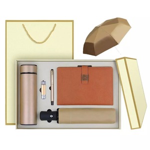 Corporate Gift Set <b>Automatic</b> <b>Umbrella</b> Custom Logo Gift Box with Thermos Pen Wallet for Business Promotion - Product Image 3
